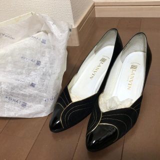 ランバン(LANVIN)のLANVIN パンプス ヒール ブラック(ハイヒール/パンプス)