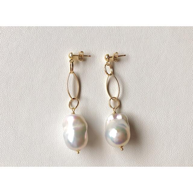 バロックパールピアス 750(K18) バロックパールピアス 750(K18)