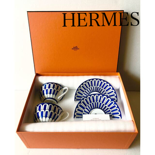 エルメス(Hermes)の【新品】エルメスHERMESブルーダイユール食器ティーカップ(食器)