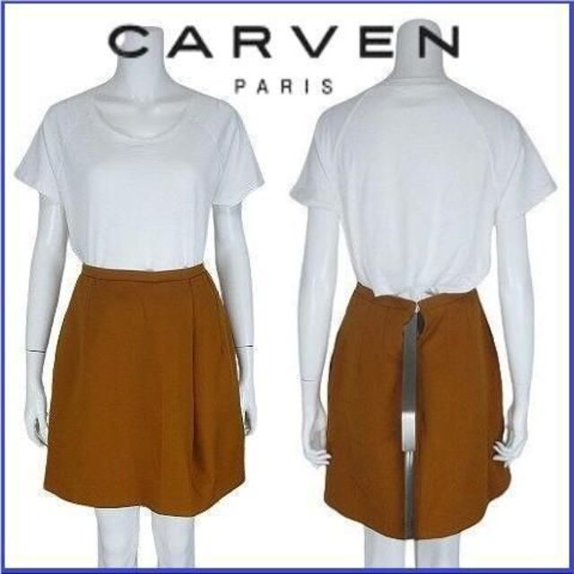 CARVEN(カルヴェン)の【美品】定価約3万円 カルヴェン CARVEN スカート バックジップ レディースのスカート(ミニスカート)の商品写真