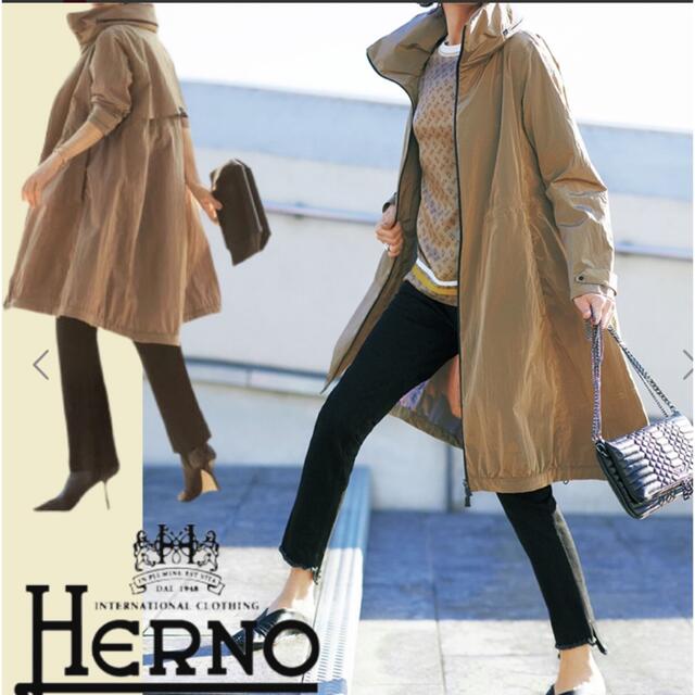 2022年ファッション福袋 HERNO - お値下げ！ほぼ新品！雑誌掲載、完売！ヘルノ　ラミナー　スプリングコート スプリングコート