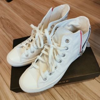 コンバース(CONVERSE)のコンバース　オールスターライト　トリコジップ　ハイ　ホワイト(スニーカー)