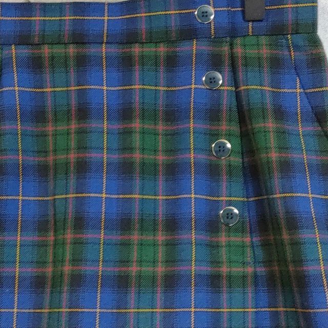 日本製☆LAEVIS　チェックスカート　ゴルフウェア　英国調　１３号　XL相当 レディースのスカート(ひざ丈スカート)の商品写真