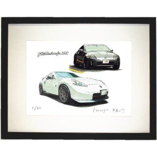 ニッサン(日産)のNC-1333フェアレディーZ限定版画サイン有額装済作家平右ヱ門(絵画/タペストリー)