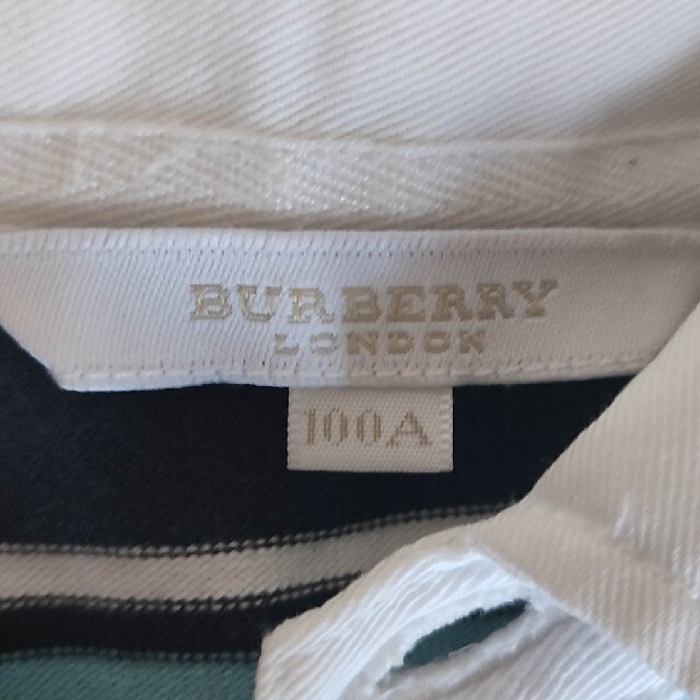 BURBERRY(バーバリー)の訳あり　バーバリー　BURBERRY　ラガーシャツ　100 キッズ/ベビー/マタニティのキッズ服男の子用(90cm~)(Tシャツ/カットソー)の商品写真