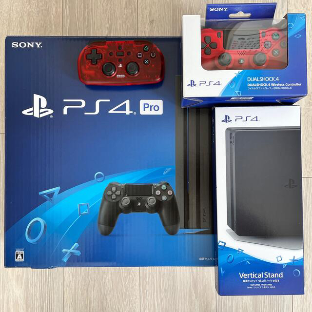 【期間限定値引き】PS4 Pro 1TB + コントローラ2つ&スタンド付き | フリマアプリ ラクマ