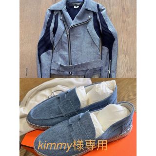 エルメス(Hermes)のkimmy様専用hermesエスパドリーユ トリップ cdg ジャケット　セット(スリッポン/モカシン)