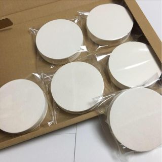 紙コースター　無地　クリーム色　120枚(各種パーツ)