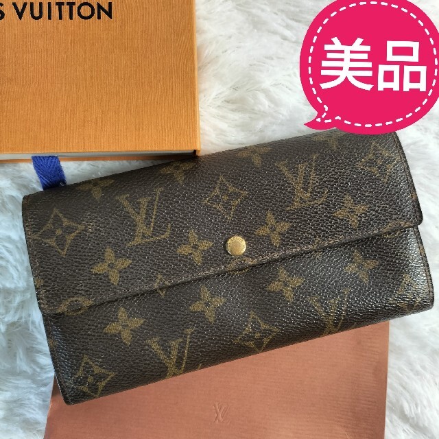 LOUIS VUITTON(ルイヴィトン)の美品　ルイヴィトン　モノグラム ポシェット ポルト モネ クレディ　長財布 レディースのファッション小物(財布)の商品写真