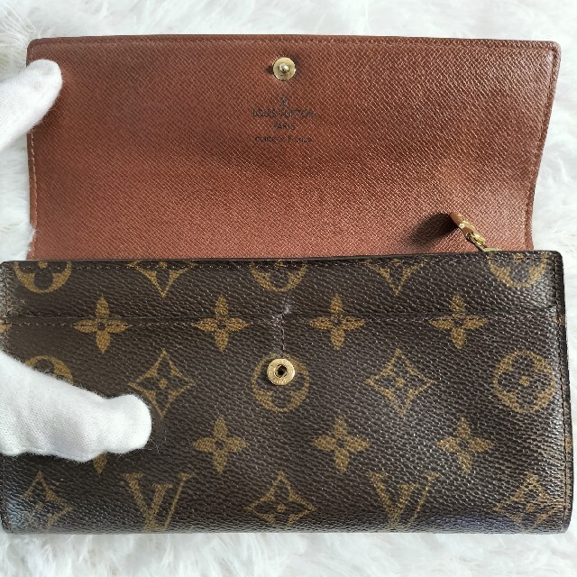 LOUIS VUITTON(ルイヴィトン)の美品　ルイヴィトン　モノグラム ポシェット ポルト モネ クレディ　長財布 レディースのファッション小物(財布)の商品写真