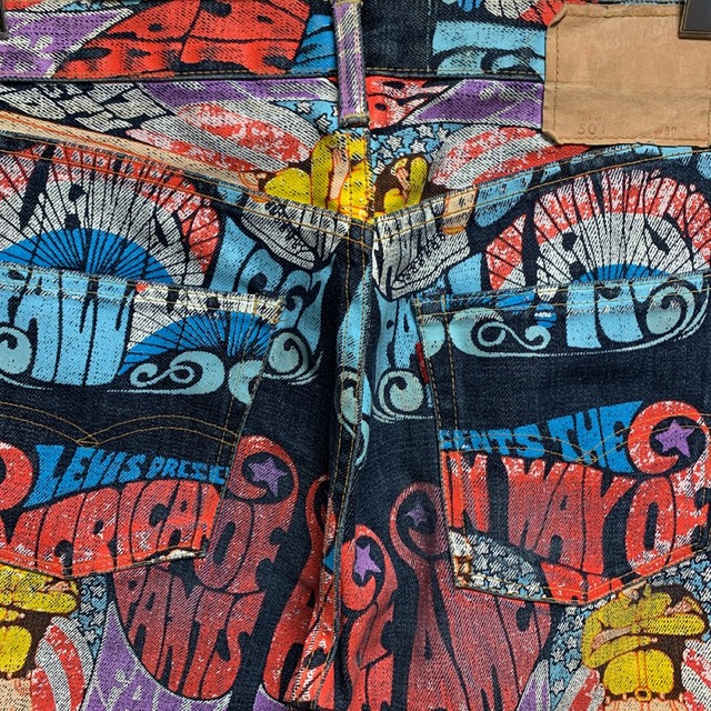 Levi's - 1955年モデル リーバイス501xx バナープリント 日本製 Levi's - 1955年モデル リーバイス501xx バナープリント 日本製
