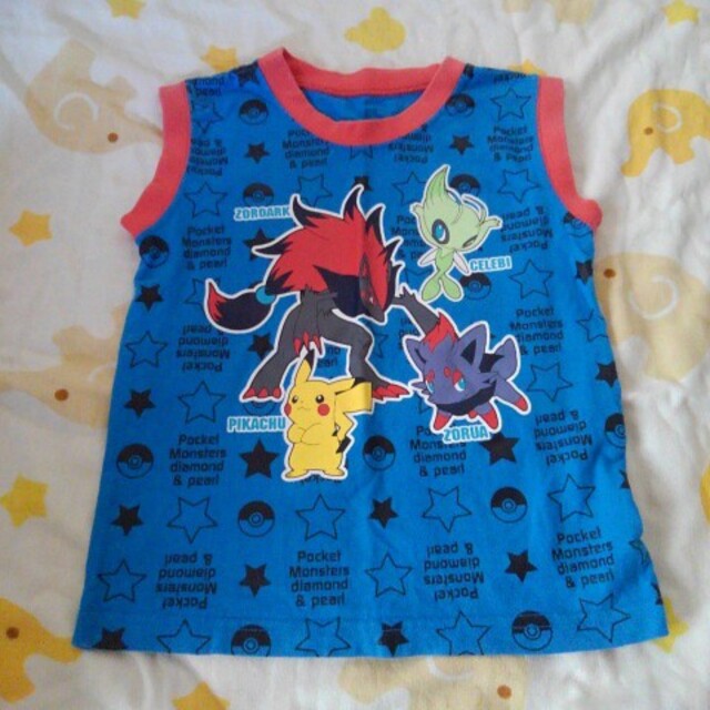 ポケモン(ポケモン)のポケモンタンクトップ キッズ/ベビー/マタニティのキッズ服男の子用(90cm~)(Tシャツ/カットソー)の商品写真