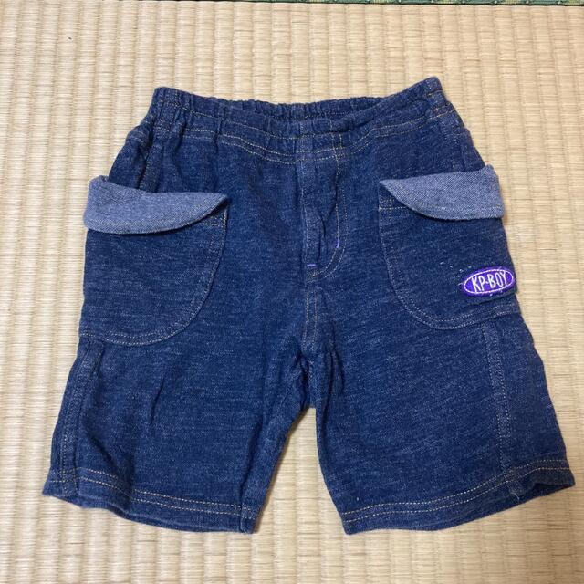 KP(ニットプランナー)のデニム風ハーフパンツ　95cm ニットプランナー キッズ/ベビー/マタニティのキッズ服男の子用(90cm~)(パンツ/スパッツ)の商品写真