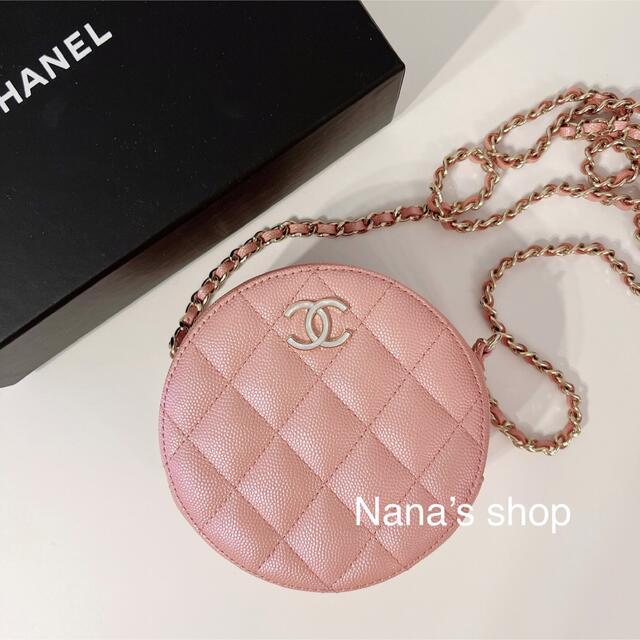 CHANEL(シャネル)のhanabara様専用CHANEL 丸形 チェーン ショルダー ミニバッグ レディースのバッグ(ショルダーバッグ)の商品写真