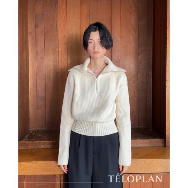 teloplan ito Collar sweater レディースのトップス(ニット/セーター)の商品写真