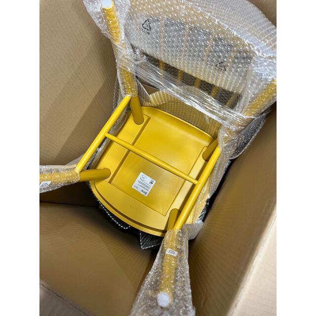 オリバー ダイニングチェア ジンジャーイエロー 2脚セット②の通販 by