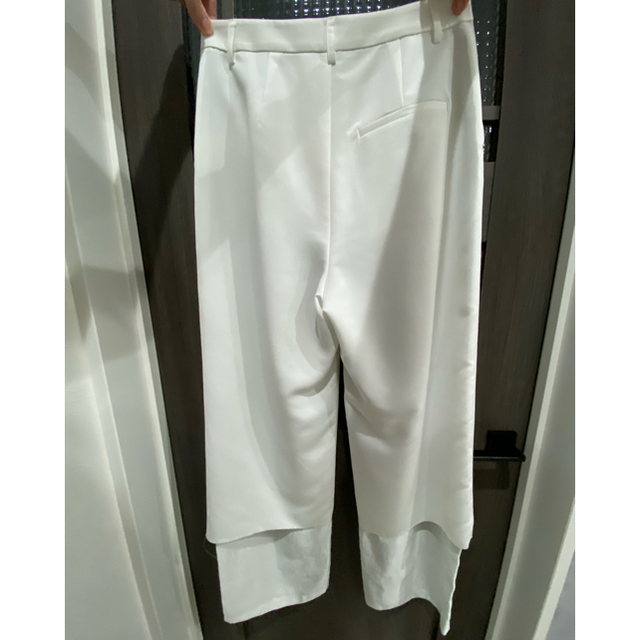 LE CIEL BLEU(ルシェルブルー)のルシェルブルー Contrasting Fabric Pants 36 ふじあみ レディースのパンツ(カジュアルパンツ)の商品写真