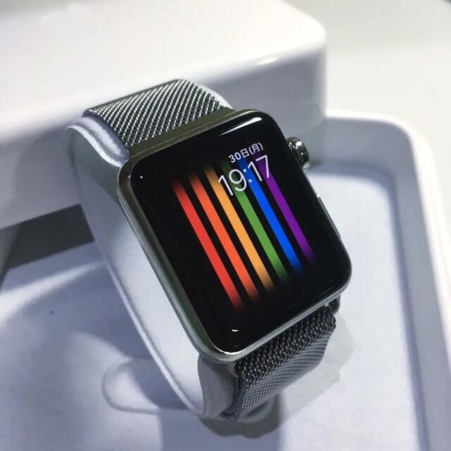 腕時計(デジタル)アップルウォッチ 初代 ステンレス Apple Watch 38mm