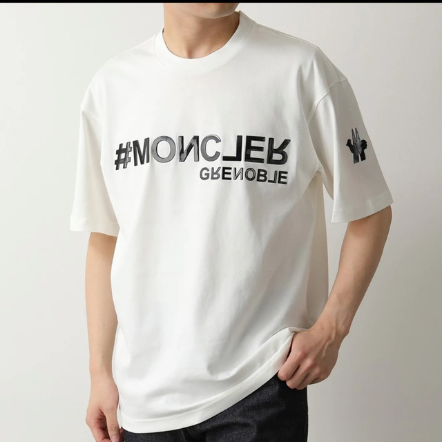 【未使用品】モンクレール moncler 白Tシャツ　タグ付き