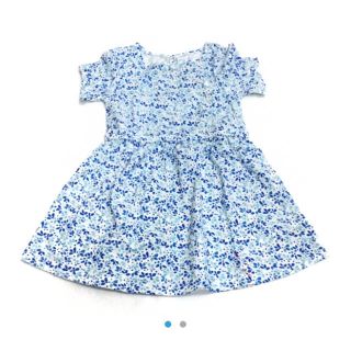 ベビーギャップ(babyGAP)の【定価半額以下】babygap☆新品☆90☆ブルー花柄ワンピース(ワンピース)