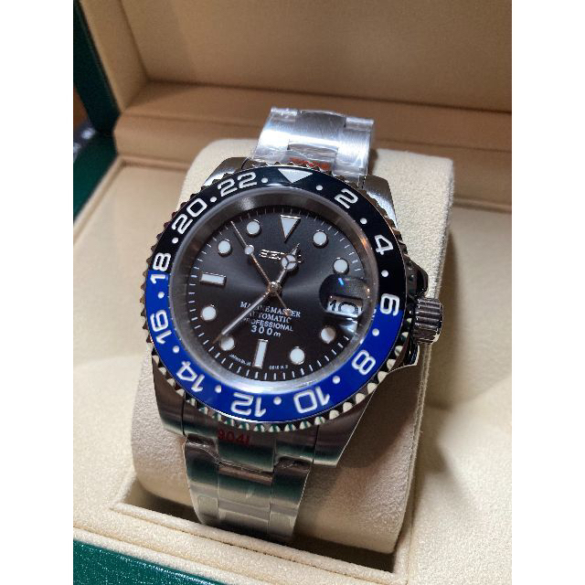 ☆Sll NH35搭載GMT-MASTER２ MOD 黒青 バットマンの通販 by S's shop ...