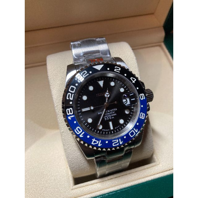 ☆Sll NH35搭載GMT-MASTER２ MOD 黒青 バットマンの通販 by S's shop ...