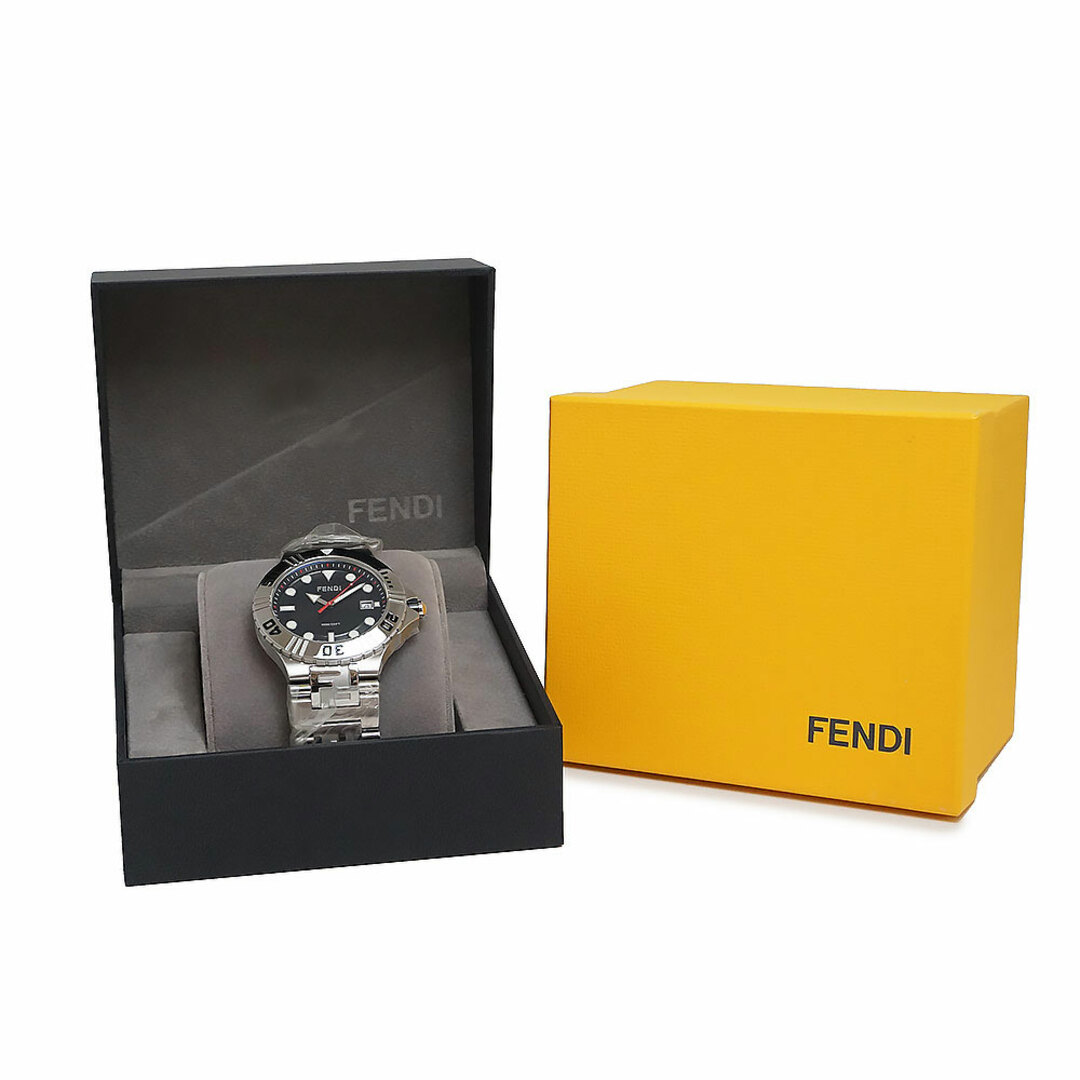 フェンディ ノーティコ クオーツ 腕時計 シルバー 箱付 訳あり(新品・未使用品)