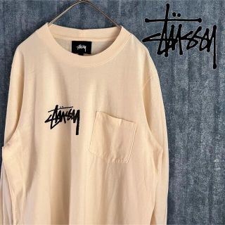 ステューシー(STUSSY)の90's STUSSY ステューシー 胸ポケット　ワンポイントロゴ　カットソー(Tシャツ/カットソー(七分/長袖))