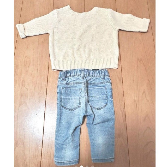 babyGAP(ベビーギャップ)のベビー服　ニット　セーター　デニム　70cm　H&M　ベビーギャップ キッズ/ベビー/マタニティのベビー服(~85cm)(ニット/セーター)の商品写真