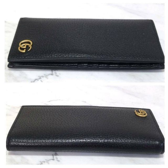 ☆超美品☆GUCCI グッチ 二つ折り 長財布 マーモント レザー 男女兼用