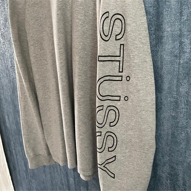 STUSSY(ステューシー)のSTUSSY  日本製　90's 袖プリントロゴ　長袖Tシャツ　カットソー メンズのトップス(Tシャツ/カットソー(七分/長袖))の商品写真