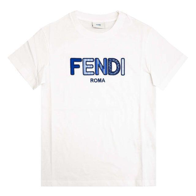 FENDI(フェンディ)のFENDI 半袖Tシャツ JFI252 キッズ ホワイト size10a キッズ/ベビー/マタニティのキッズ服女の子用(90cm~)(Tシャツ/カットソー)の商品写真