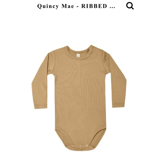 こども ビームス(コドモビームス)のクインシーメイ　Quincy Mae ロンパース　18-24M キッズ/ベビー/マタニティのベビー服(~85cm)(ロンパース)の商品写真