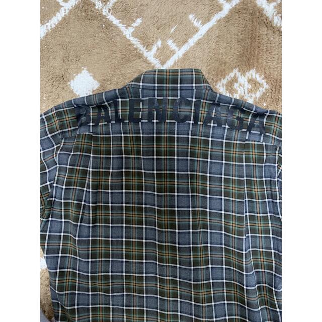 高評価低価 Balenciaga - 18SS バレンシアガ レーヨン チェック シャツ