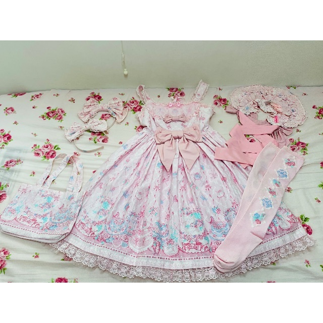 Angelic Pretty(アンジェリックプリティー)のアンジェリックプリティ ジャンパースカート レディースのワンピース(ひざ丈ワンピース)の商品写真