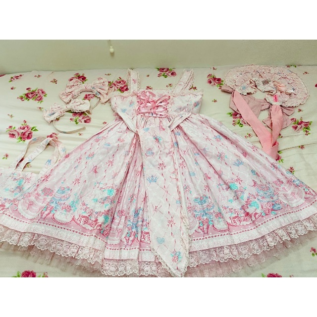 Angelic Pretty(アンジェリックプリティー)のアンジェリックプリティ ジャンパースカート レディースのワンピース(ひざ丈ワンピース)の商品写真