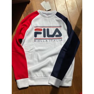 フィラ(FILA)のトレーナー　フィラ　メンズSサイズ　白(トレーナー/スウェット)