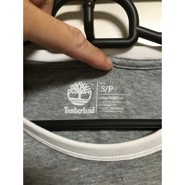 Timberland(ティンバーランド)のTimberland グレー S Tシャツ クルーネック メンズのトップス(Tシャツ/カットソー(半袖/袖なし))の商品写真