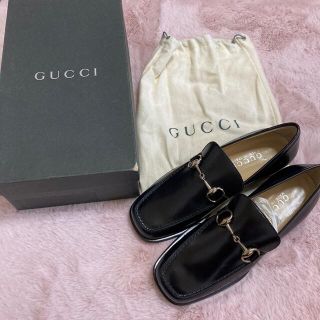 グッチ(Gucci)の最終値下げ！確実本物　GUCCI グッチ　定番ビットローファー　新品　35.5(ローファー/革靴)