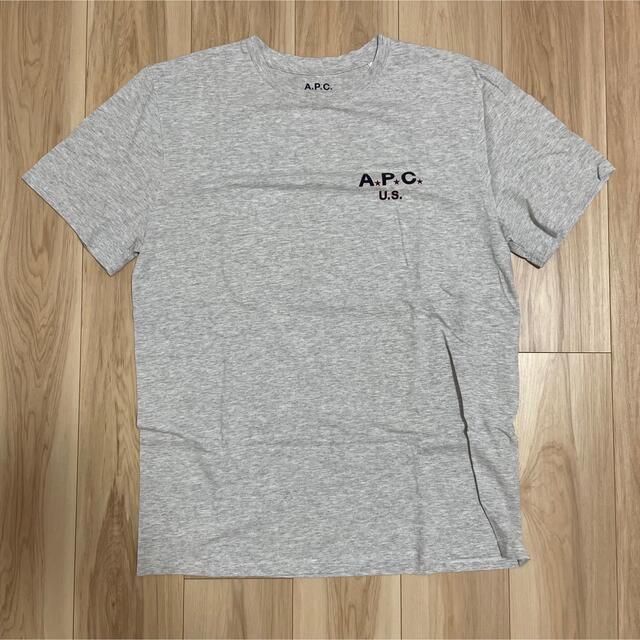 A.P.C. アーペーセー ロゴTシャツ グレー Mサイズ