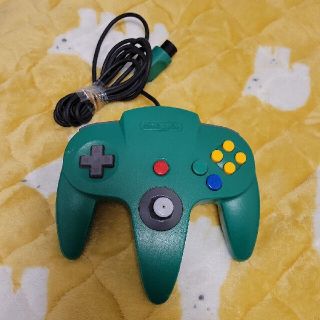 ニンテンドウ64(NINTENDO 64)のニンテンドー64 コントローラー グリーン(家庭用ゲーム機本体)