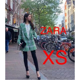 ザラ(ZARA)のSEIKO様専用　新品未使用❣️タグ付き ZARA ツイード ジャケット XS(テーラードジャケット)