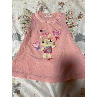 シシュノン(SiShuNon)のシシュノン　新品　80cm タンクトップ　夏服　うさぎ　女の子　春服　ベビー(Ｔシャツ)