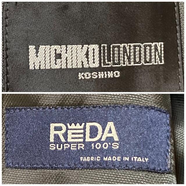 MICHIKO LONDON(ミチコロンドン)の極美品✨ミチコロンドン 最高級 REDA レダ セットアップ 3B グレー L メンズのスーツ(セットアップ)の商品写真