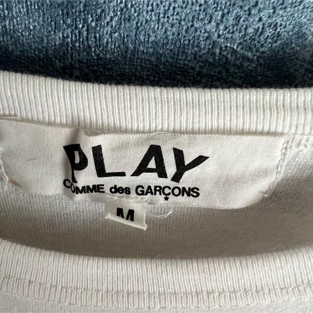 COMME des GARCONS(コムデギャルソン)のPlay COMME des GARCONS ギャルソン　ワンポイント刺繍ロゴ レディースのトップス(カットソー(半袖/袖なし))の商品写真