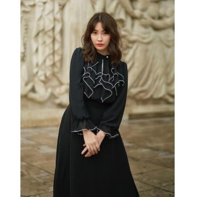 Her lip to(ハーリップトゥ)のherlipto Modern Classic Ruffled Dress レディースのワンピース(ロングワンピース/マキシワンピース)の商品写真