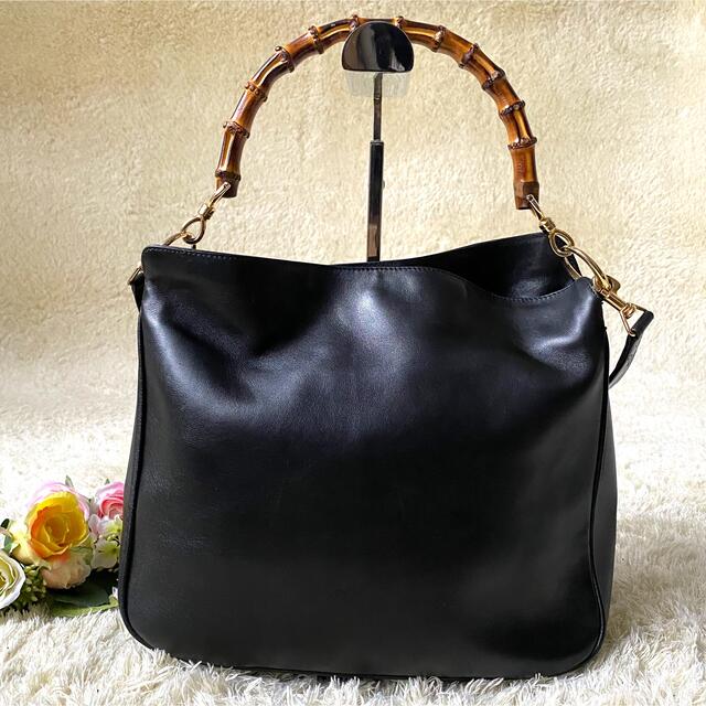 Gucci - 【良品】GUCCI オールドグッチ バンブー ショルダーバッグ