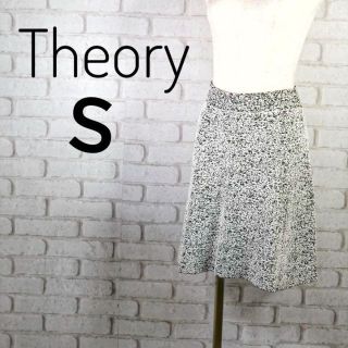 セオリー(theory)の♥ヤギちゃん様ご専用♥ セオリー スカート ホワイト×黒 Sサイズ(ミニスカート)