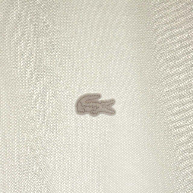 LACOSTE(ラコステ)のラコステ LACOSTE Tシャツ ヘンリーネック 鹿の子 半袖 M 白 メンズのトップス(Tシャツ/カットソー(半袖/袖なし))の商品写真