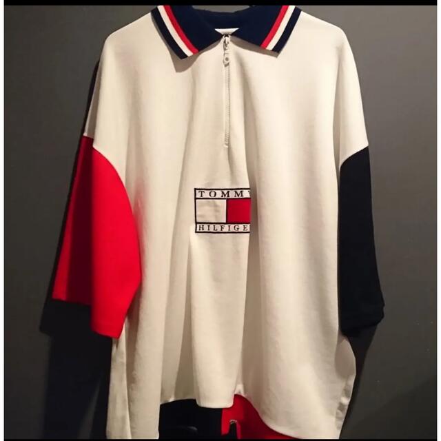 TOMMY HILFIGER(トミーヒルフィガー)の90s TOMMY HILFIGER ハーフジップ　トップス レディースのトップス(トレーナー/スウェット)の商品写真